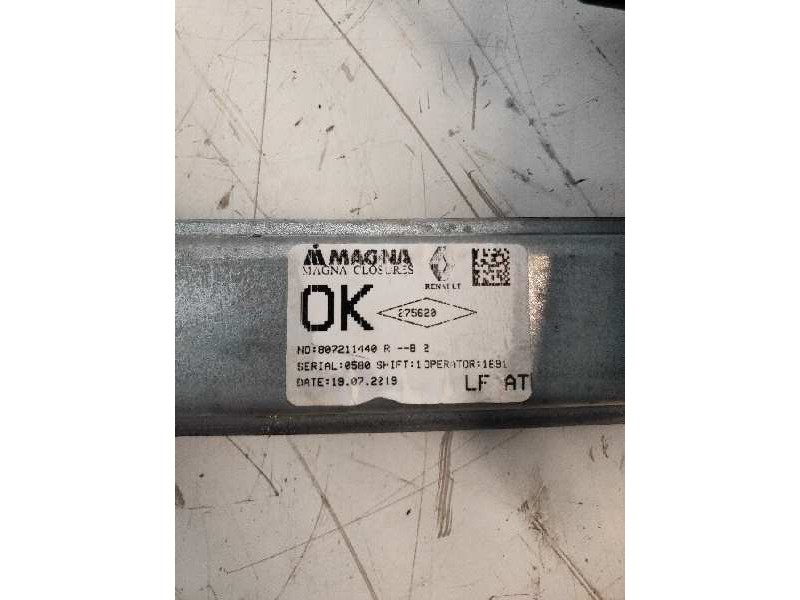 Recambio de elevalunas delantero izquierdo para dacia sandero stepway comfort referencia OEM IAM 8075211440R  