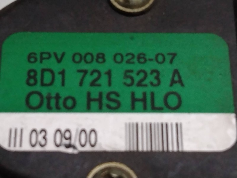 Recambio de potenciometro pedal para audi a6 berlina (4b2) 2.4 v6 30v referencia OEM IAM 6PV00802607 8D1721523A  Recambio de potenciometro pedal para audi a6 berlina (4b2) 2.4 v6 30v referencia OEM IAM 6PV00802607 8D1721523A