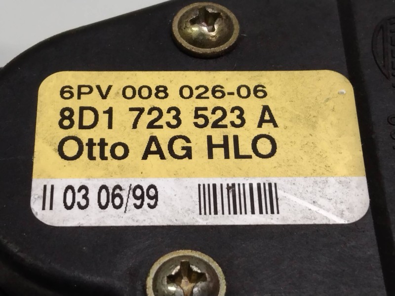 Recambio de potenciometro pedal para audi a6 berlina (4b2) 4.2 v8 40v referencia OEM IAM 6PV00802606 8D1723523A 