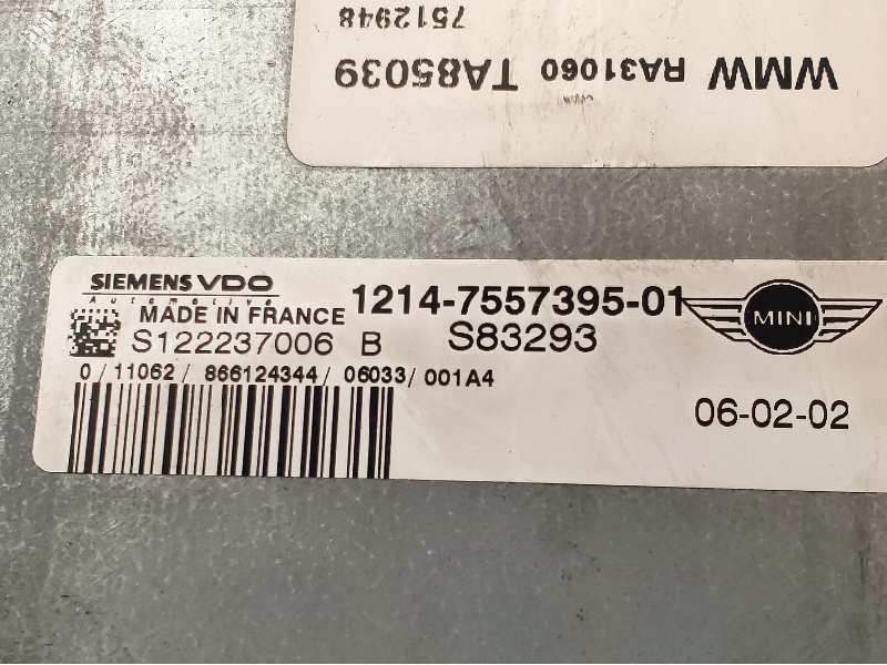 Recambio de centralita motor uce para mini mini (r50,r53) one referencia OEM IAM S122237006B 1214755739501 S83293 
