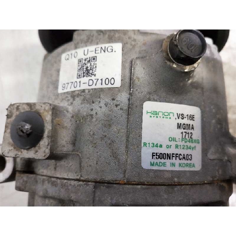 Recambio de compresor aire acondicionado para kia sportage referencia OEM IAM F500NFFCA03 97701D7100 FD46XG Recambio de compresor aire acondicionado para kia sportage referencia OEM IAM F500NFFCA03 97701D7100 FD46XG