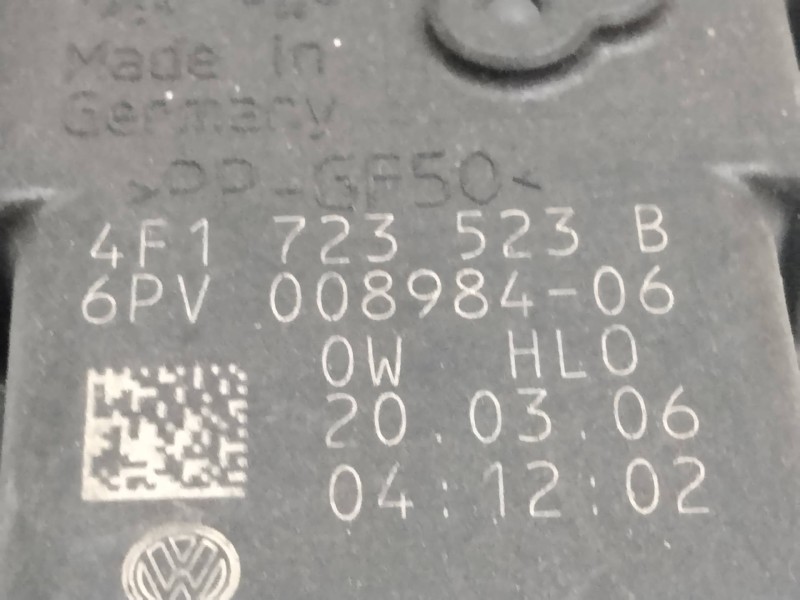 Recambio de potenciometro pedal para audi a6 berlina (4f2) 2.0 16v tfsi referencia OEM IAM 6V00898406 4F1723523B 