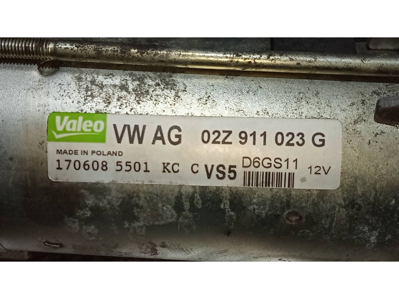 Recambio de motor arranque para volkswagen golf v berlina (1k1) gt sport referencia OEM IAM 02Z911023G  