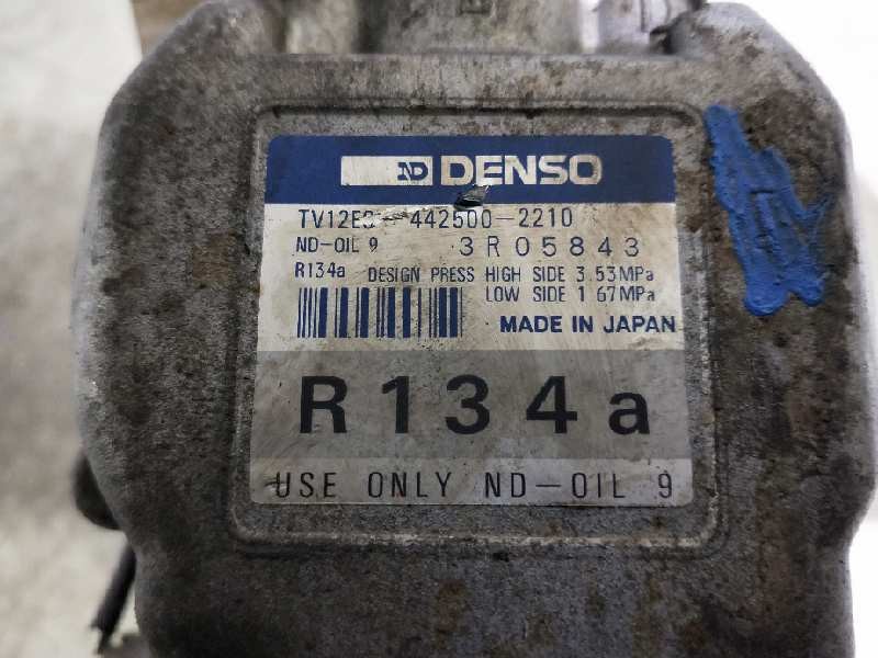 Recambio de compresor aire acondicionado para lancia ypsilon (101) referencia OEM IAM 4425002210 TV12E0  Recambio de compresor aire acondicionado para lancia ypsilon (101) referencia OEM IAM 4425002210 TV12E0