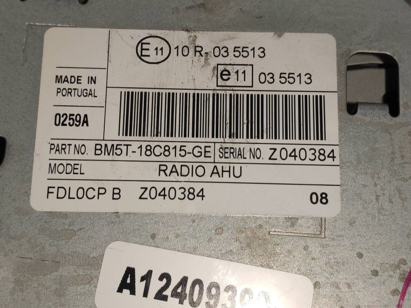 Recambio de sistema audio / radio cd para ford focus lim. (cb8) titanium referencia OEM IAM BM5T18C815GE  