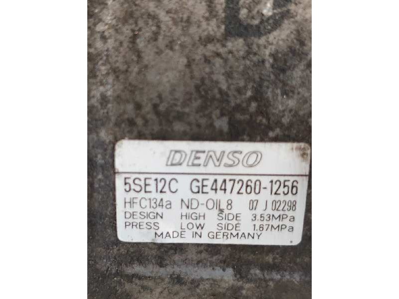 Recambio de compresor aire acondicionado para toyota auris luna referencia OEM IAM 4472601256 5SE12C 8831042250