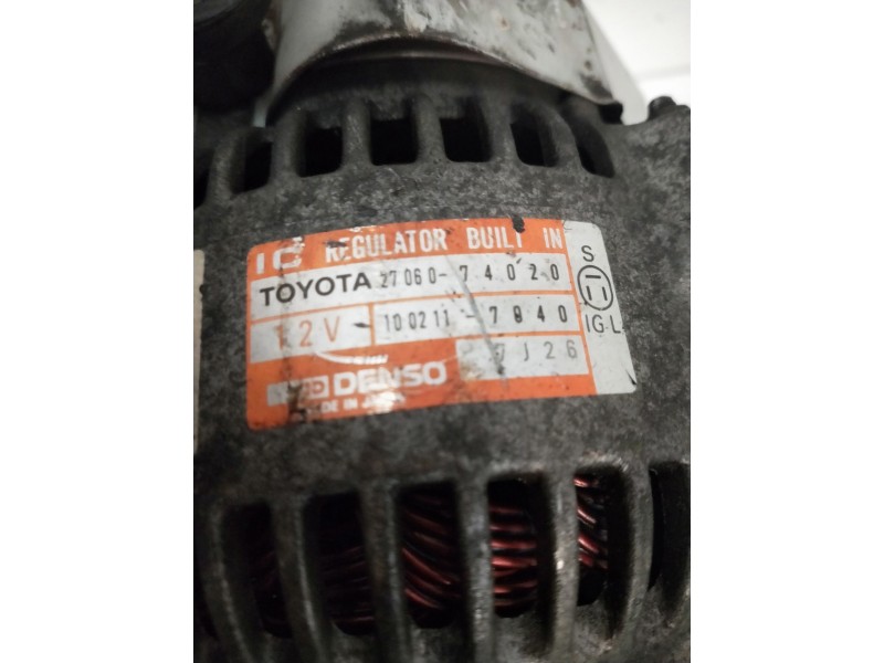 Recambio de alternador para toyota camry (v10) referencia OEM IAM 2706074020  