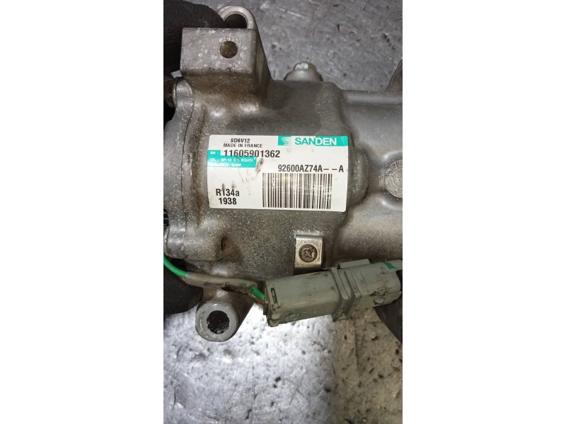 Recambio de compresor aire acondicionado para nissan nv 200 (m20) kombi comfort referencia OEM IAM 92600AZ74AA 11605901362 