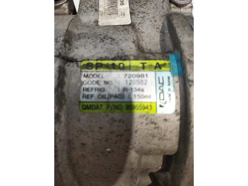 Recambio de compresor aire acondicionado para chevrolet aveo ls referencia OEM IAM 720981 95955943 120502