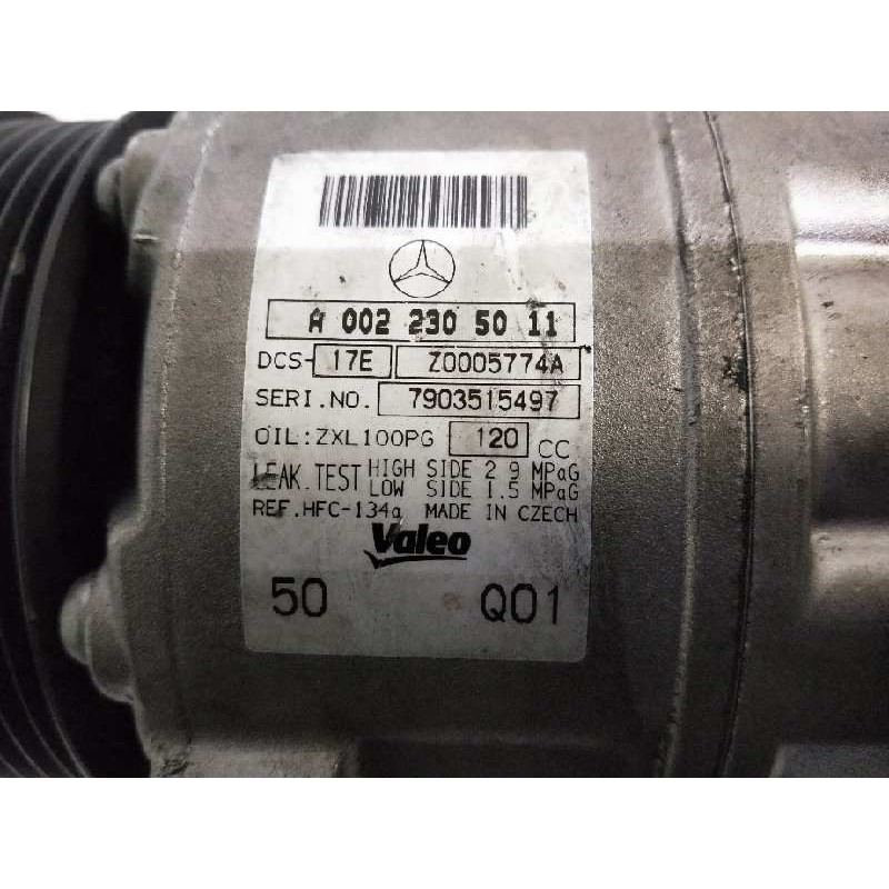 Recambio de compresor aire acondicionado para mercedes clase c (w204) berlina referencia OEM IAM A0022305011 Z0005774A Q01