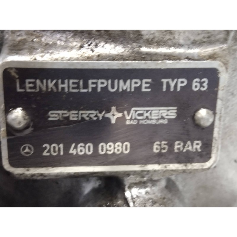 Recambio de bomba direccion para mercedes clase c (w201) berlina d 190 (201.122) referencia OEM IAM 2014600980  
