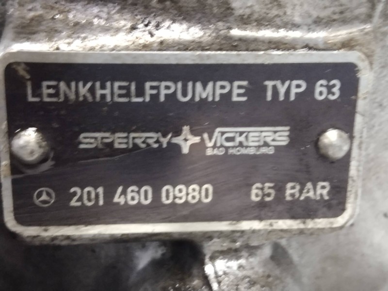Recambio de bomba direccion para mercedes clase c (w201) berlina d 190 (201.122) referencia OEM IAM 2014600980   Recambio de bomba direccion para mercedes clase c (w201) berlina d 190 (201.122) referencia OEM IAM 2014600980