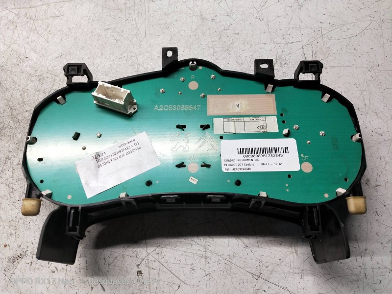 Recambio de cuadro instrumentos para peugeot 207 confort referencia OEM IAM A2C53190340 966250478002 