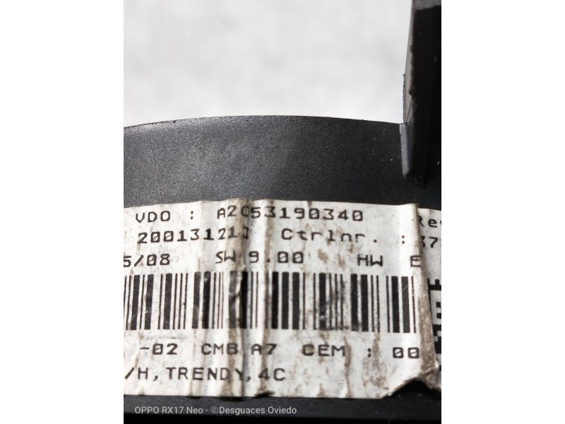 Recambio de cuadro instrumentos para peugeot 207 confort referencia OEM IAM A2C53190340 966250478002 