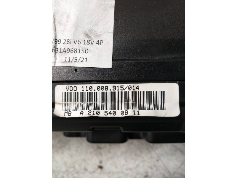 Recambio de cuadro instrumentos para mercedes clase e (w210) berlina 280 (210.063) referencia OEM IAM A2105400811 110008915014 