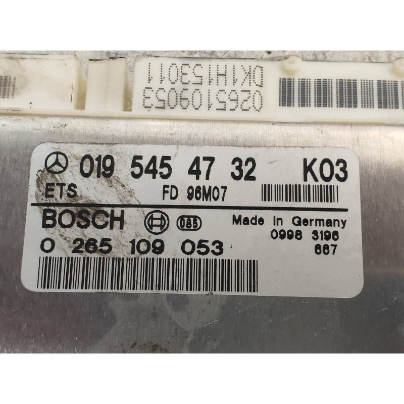 Recambio de centralita abs para mercedes clase e (w210) berlina diesel 290 turbodiesel (210.017) referencia OEM IAM 0265109053 0