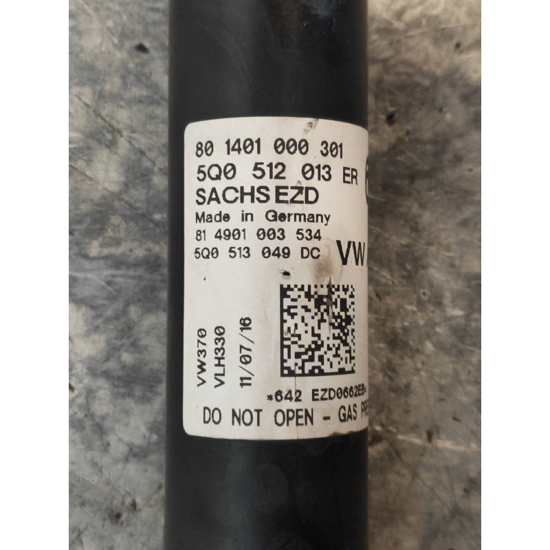 Recambio de amortiguador trasero derecho para seat leon sc (5f5) fr advanced referencia OEM IAM 801401000301 5Q0512013ER 