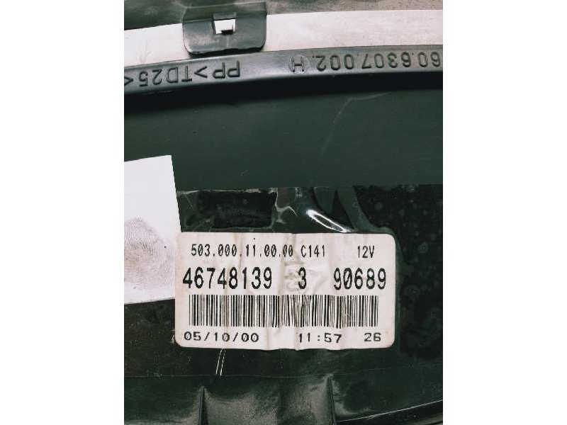 Recambio de cuadro instrumentos para fiat doblo cargo (223) 1.9 d furg. acristalado referencia OEM IAM 46748139 3 90689 50300011