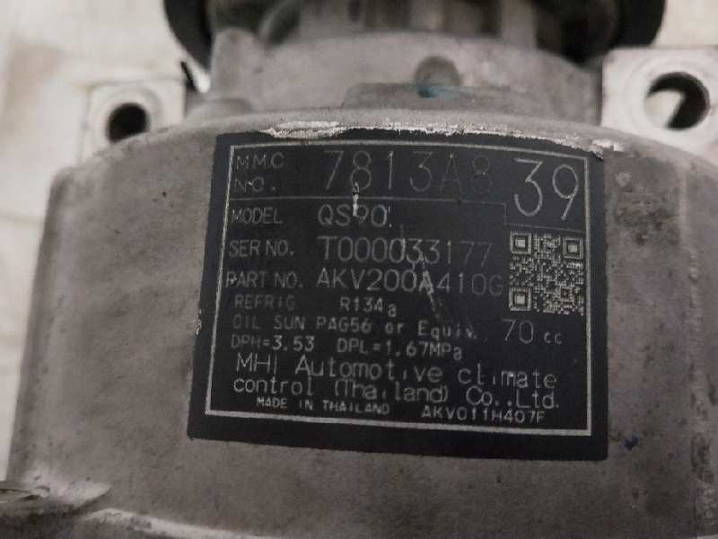 Recambio de compresor aire acondicionado para mitsubishi asx (ga0w) referencia OEM IAM 7813A8 QS90 AKV200A410G Recambio de compresor aire acondicionado para mitsubishi asx (ga0w) referencia OEM IAM 7813A8 QS90 AKV200A410G