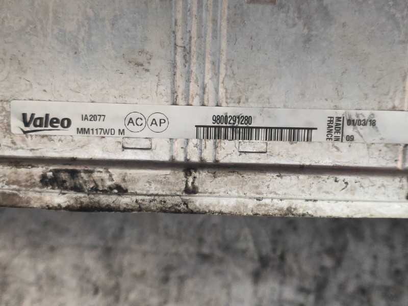 Recambio de intercooler para peugeot partner kombi outdoor referencia OEM IAM 9800291280 MM117WD 