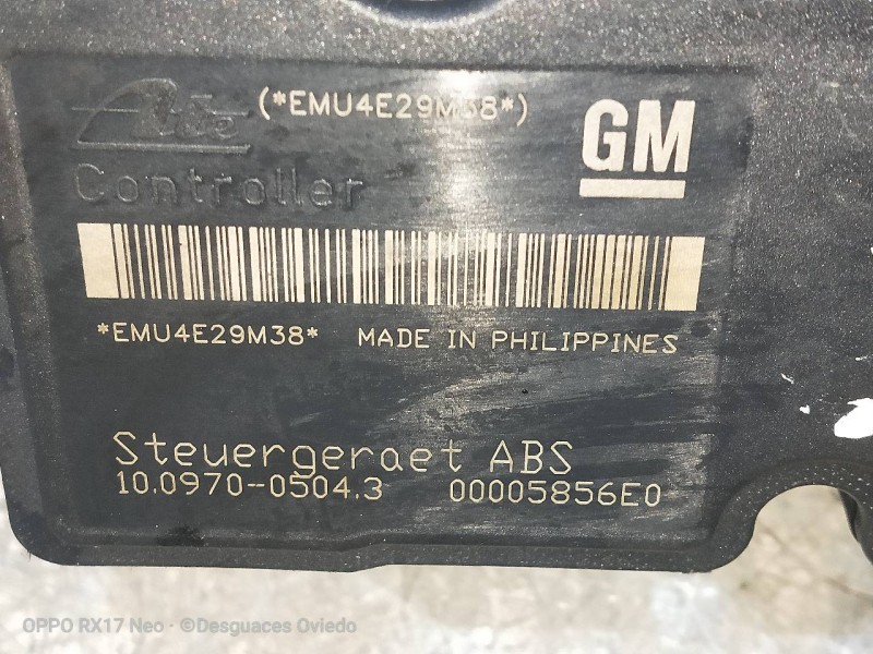 Recambio de abs para opel astra h berlina elegance referencia OEM IAM 10097005043 00005886E0 