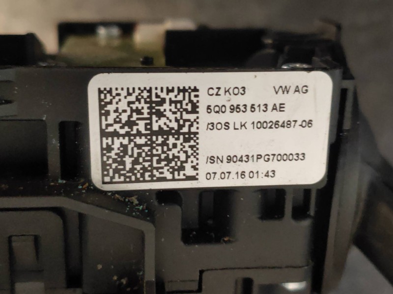 Recambio de mando luces para seat leon sc (5f5) fr advanced referencia OEM IAM 5Q0953507GT 5Q0953513AE 