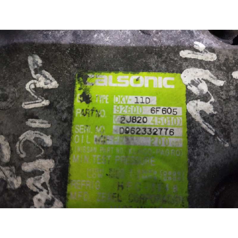 Recambio de compresor aire acondicionado para nissan micra (k11) 1.0 16v cat referencia OEM IAM 926006F605 2J82045010 DKV11D 506