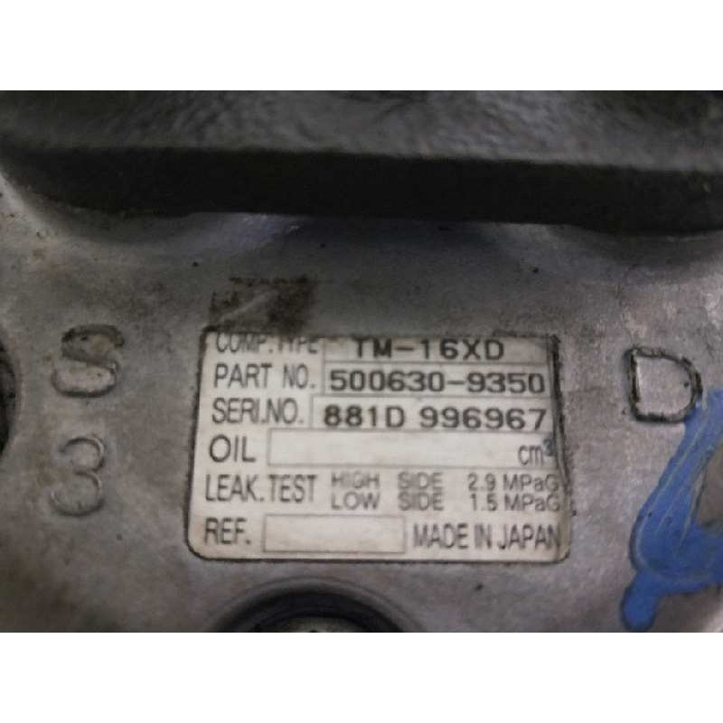 Recambio de compresor aire acondicionado para nissan cabstar e 2.7 td referencia OEM IAM 5006309350 TM16XD 1020570
