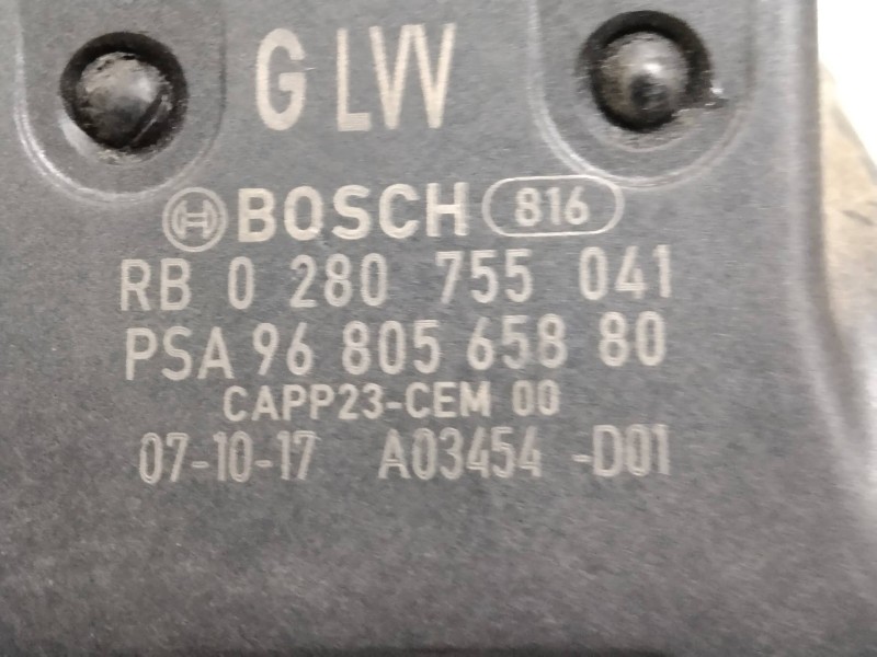 Recambio de potenciometro pedal para citroen c4 coupe collection referencia OEM IAM 0280755041 9680565880 