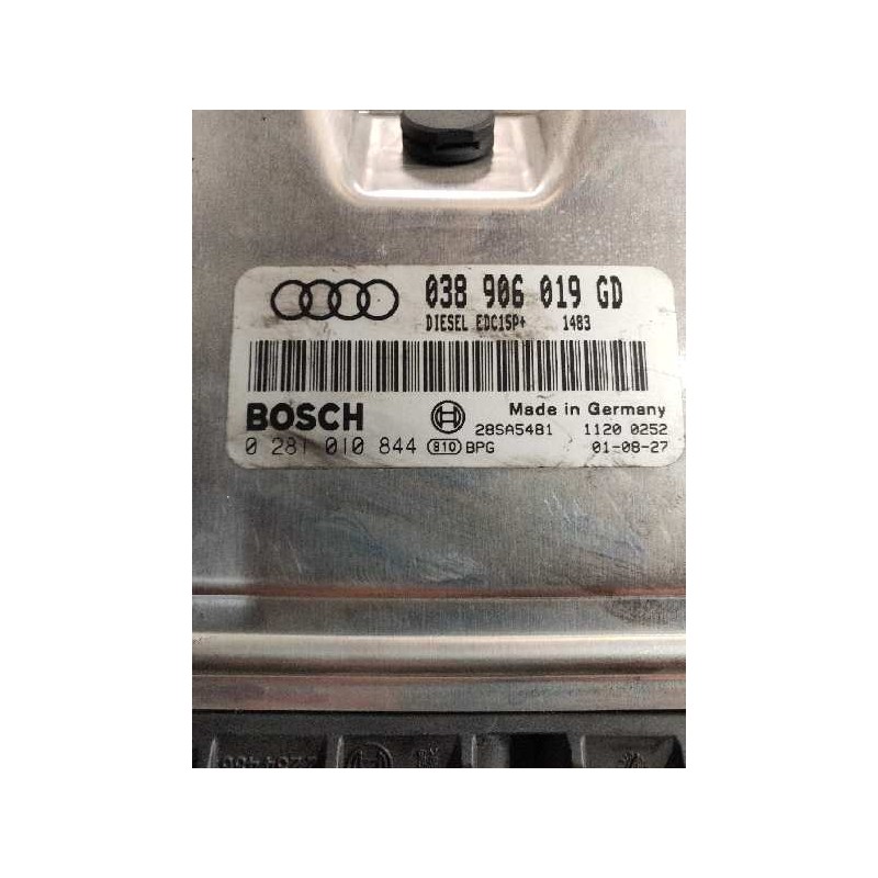 Recambio de centralita motor uce para audi a4 berlina (8e) 1.9 tdi (96kw) referencia OEM IAM 0281010844 038906019GD EDC15P
