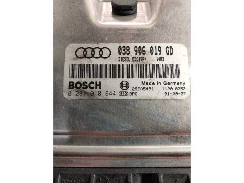 Recambio de centralita motor uce para audi a4 berlina (8e) 1.9 tdi (96kw) referencia OEM IAM 0281010844 038906019GD EDC15P