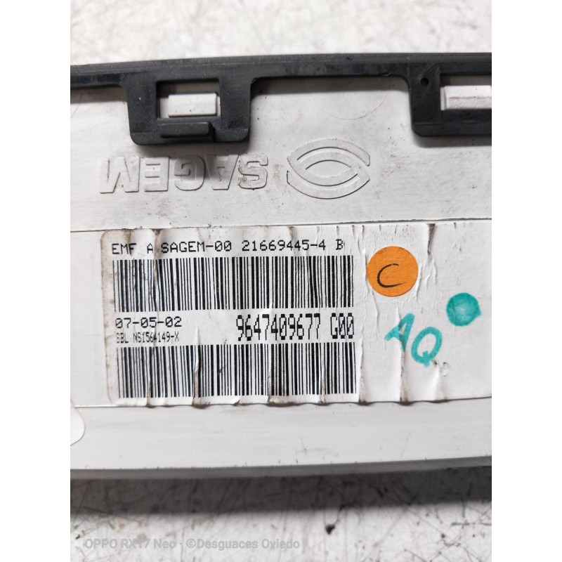 Recambio de pantalla multifuncion para citroen xsara coupe 2.0 hdi premier (66kw) referencia OEM IAM 9647409677 216694564B 