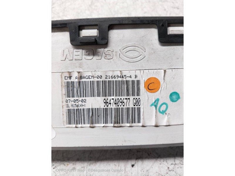 Recambio de pantalla multifuncion para citroen xsara coupe 2.0 hdi premier (66kw) referencia OEM IAM 9647409677 216694564B 