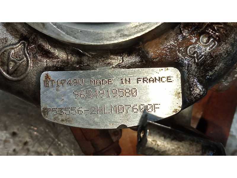 Recambio de turbocompresor para citroen c5 break collection referencia OEM IAM 9654919580 7535562 