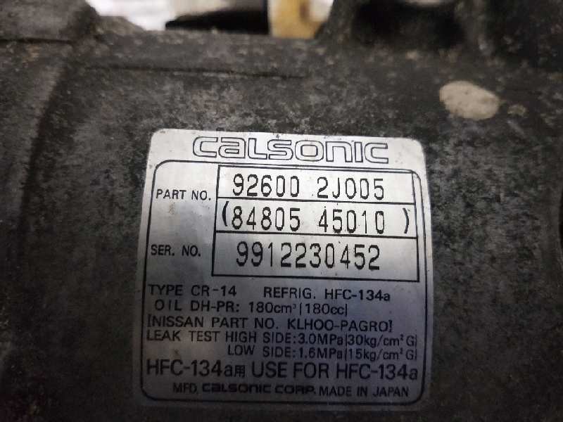Recambio de compresor aire acondicionado para nissan primera berlina (p11) 1.6 16v cat referencia OEM IAM 926002J005 8480545010  Recambio de compresor aire acondicionado para nissan primera berlina (p11) 1.6 16v cat referencia OEM IAM 926002J005 8480545010