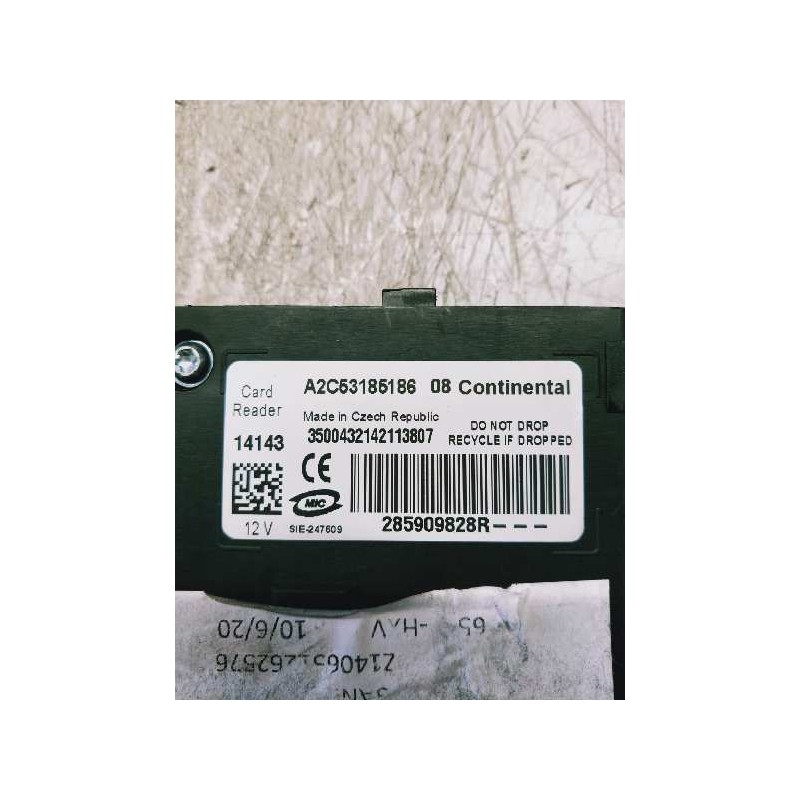 Recambio de conmutador de arranque para renault megane iii berlina 5 p business referencia OEM IAM A2C53185186  TARJETA