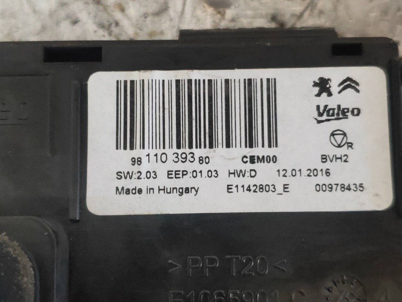 Recambio de modulo electronico para citroen c4 picasso 1.6 blue-hdi fap referencia OEM IAM 9811039380  