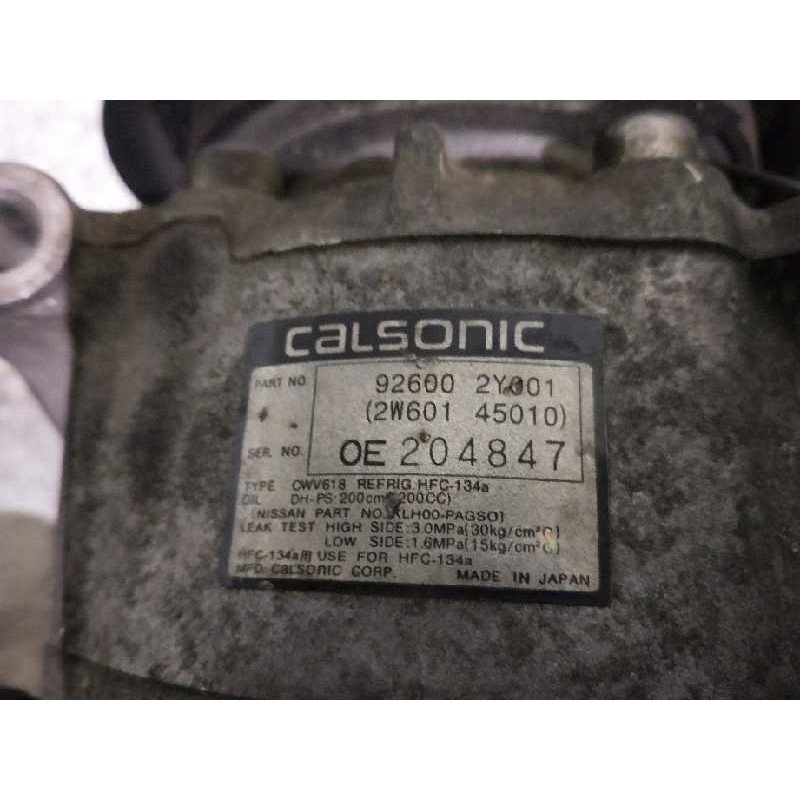 Recambio de compresor aire acondicionado para nissan maxima qx (a32) 2.0 exclusive referencia OEM IAM 926002Y001 2W60145010 CWV6