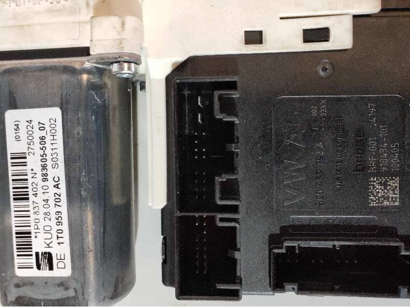 Recambio de elevalunas delantero derecho para seat leon (1p1) 1.6 tdi referencia OEM IAM 9836050607 1P0837402N 918434101 3C09597
