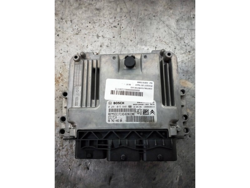 Recambio de centralita motor uce para peugeot 207 sport referencia OEM IAM 0281015848 9674244680 