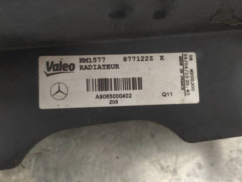 Recambio de radiador agua para mercedes sprinterii caja cerrada (desde 01.06) 2.1 cdi cat referencia OEM IAM A9065000402 877122Z