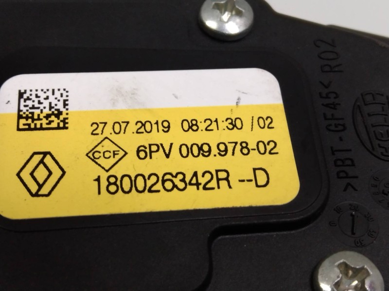 Recambio de potenciometro pedal para dacia sandero stepway comfort referencia OEM IAM 6PV00997802 180026342RD 