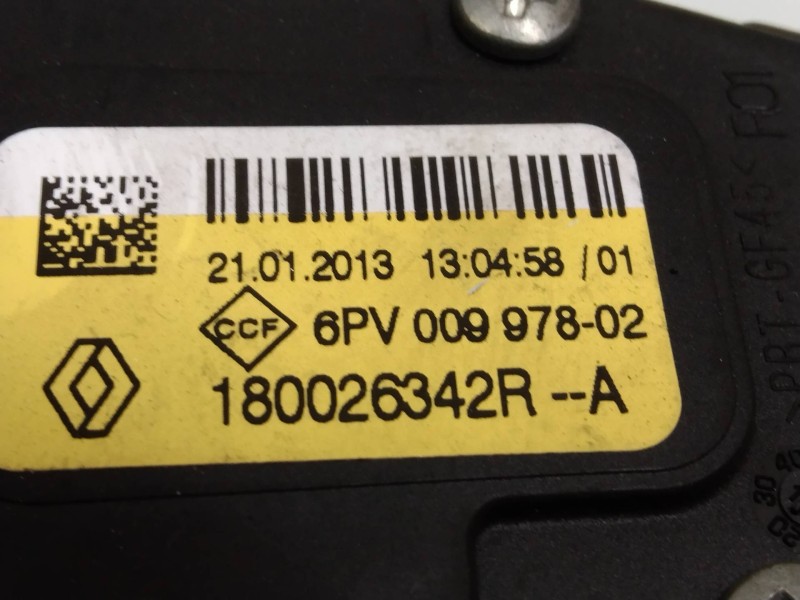 Recambio de potenciometro pedal para dacia sandero 1.2 16v cat referencia OEM IAM 6V00997802 180026342RA 