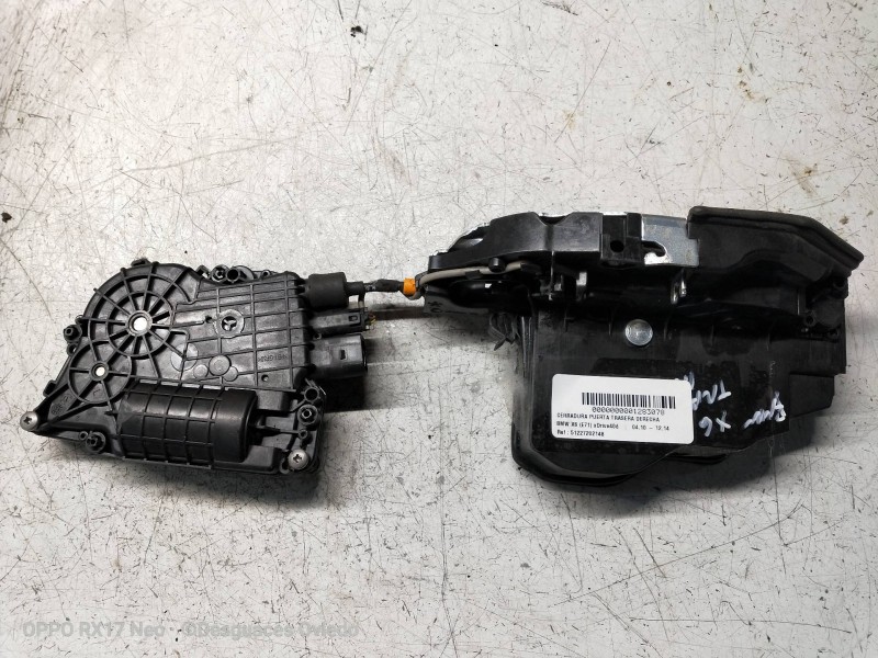 Recambio de cerradura puerta trasera derecha para bmw x6 (e71) xdrive40d referencia OEM IAM 51227202148 A053702 5P