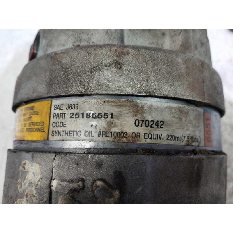 Recambio de compresor aire acondicionado para opel vectra b berlina 2.0 dti referencia OEM IAM 25186551 6551 