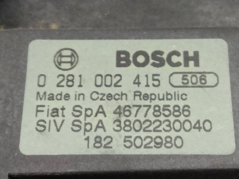 Recambio de potenciometro pedal para fiat doblo cargo (223) 1.9 diesel cat referencia OEM IAM 0281002415 46778586 
