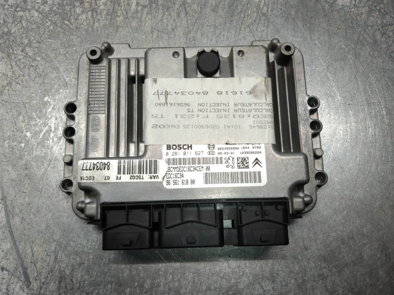 Recambio de centralita motor uce para peugeot 307 break/sw (s2) sw pack referencia OEM IAM 0281011627 9656161880 EDC16C34