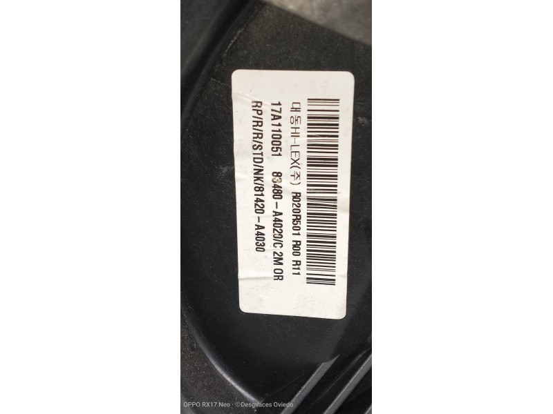Recambio de elevalunas trasero derecho para kia carens ( ) business referencia OEM IAM 83480A4020 83460A4000 5P