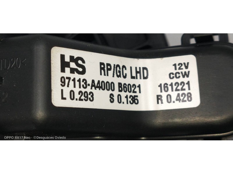 Recambio de motor calefaccion para kia carens ( ) business referencia OEM IAM 97113A4000  