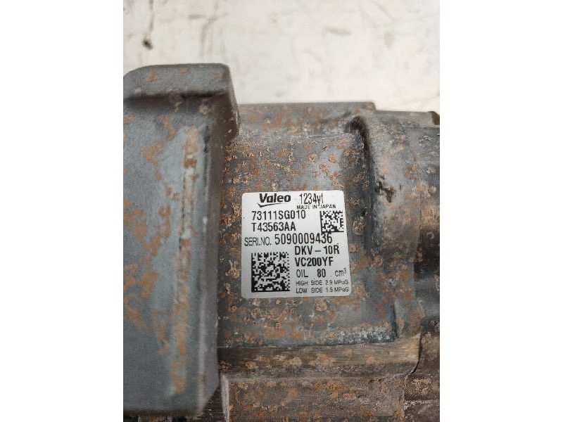 Recambio de compresor aire acondicionado para subaru xv executive referencia OEM IAM 73111SG010 T43563AA 